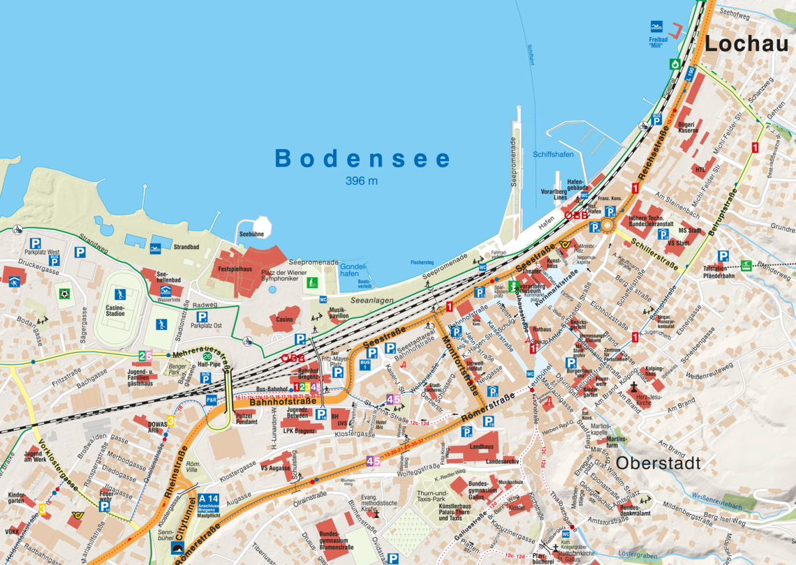 bregenz tourist map